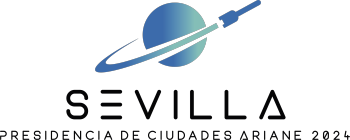 Sevilla | Presidencia Comunidad Ciudades Ariane 2024 Logo